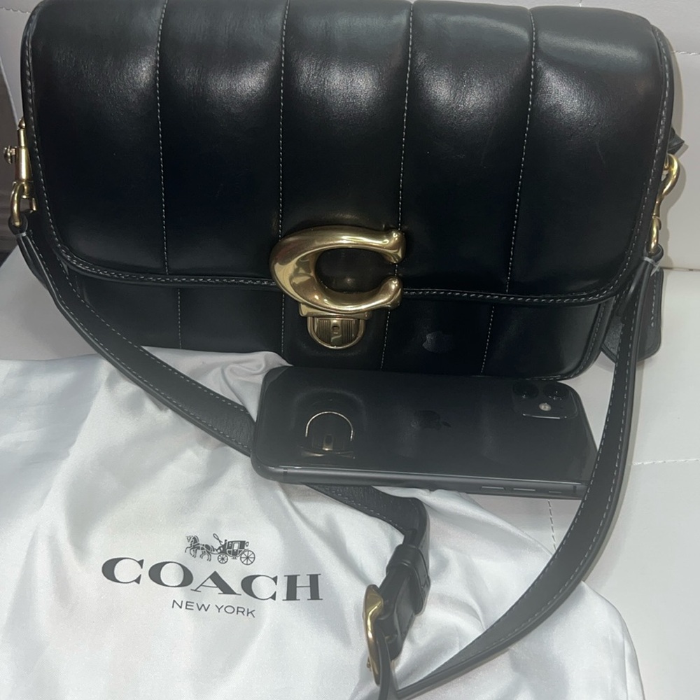 coach tabby shoulder quilted bag